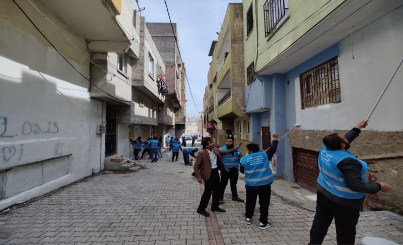 Eyyübiye’de Sel Basan Sokaklar Boyanıyor
