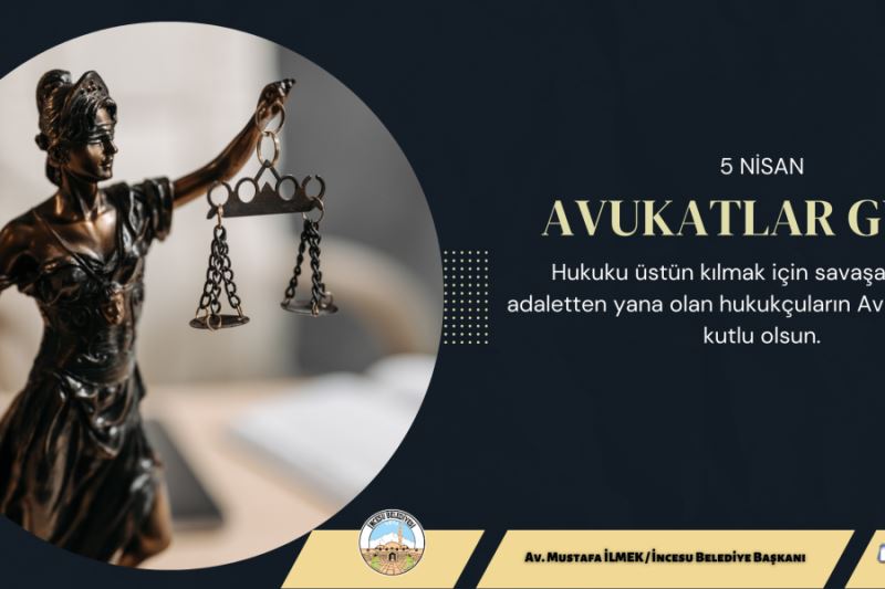 Demokrasi, özgürlük ve adaletin yılmaz savunucuları olarak görev yapan tüm Avukatlarımızın 5 Nisan Avukatlar Gününü Kutlar,