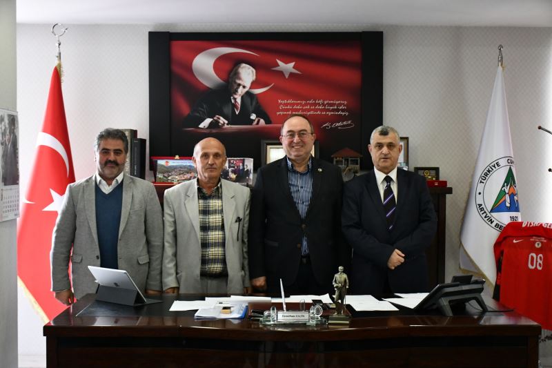 SARIGÖL BOĞA GÜREŞLERİ DERNEĞİ SPOR KULÜBÜNDEN BAŞKAN ELÇİN’E ZİYARET