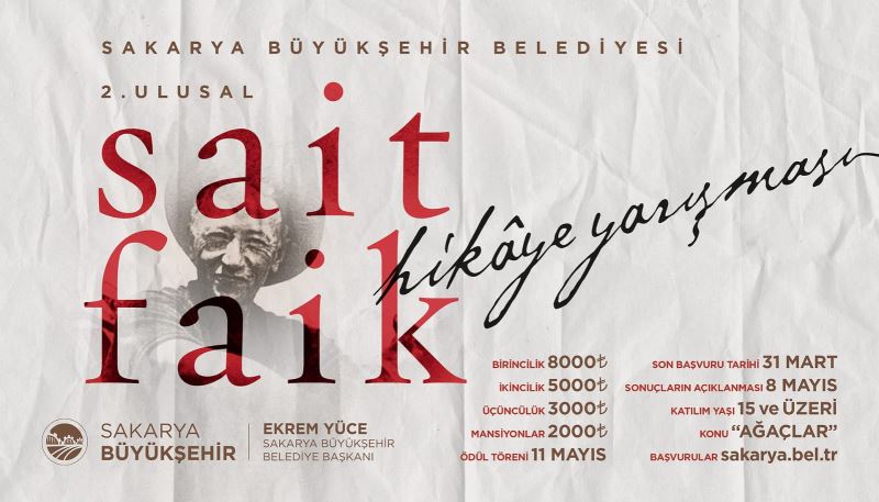 2. Ulusal Sait Faik Abasıyanık hikaye yarışmasına başvurular tamamlandı