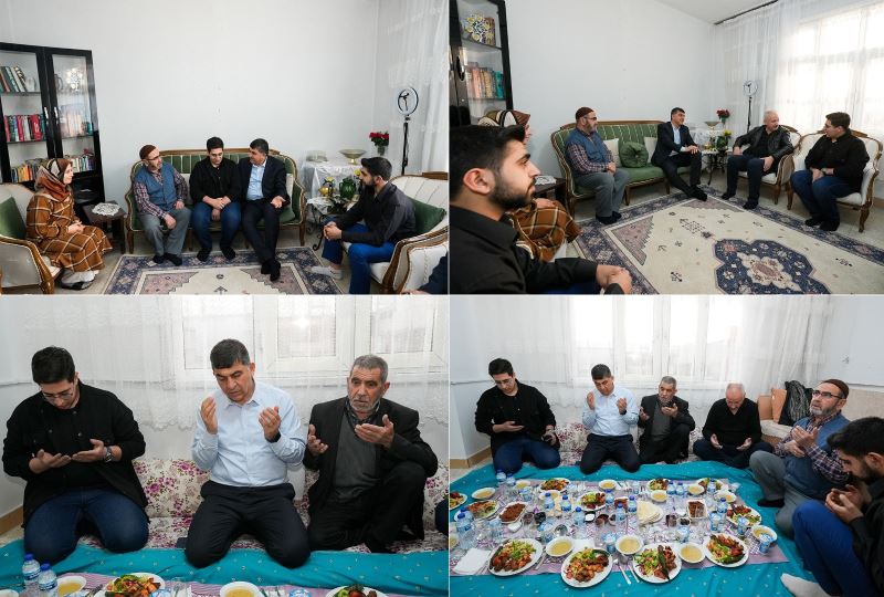 BAŞKAN FADILOĞLU İLE KAYMAKAM DURAN, YETİMLERLE İFTAR AÇTI