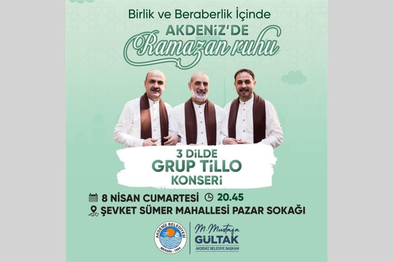 GRUP TİLLO KONSERİNE TÜM MERSİNLİLER DAVETLİ
