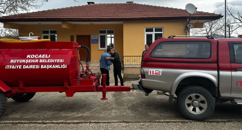 Karamürsel Tahtalı Mahallesine yangın söndürme tankeri