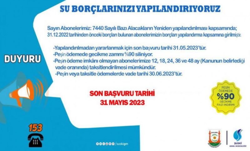 Yapılandırma İmkânlarından Faydalanmak İçin Son Gün 31 Mayıs