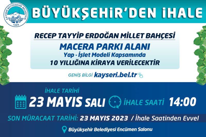 Büyükşehir’den İhale