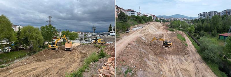 Körfez Kaşkaldere’de kavşak  ve bağlantı yolları yapılıyor
