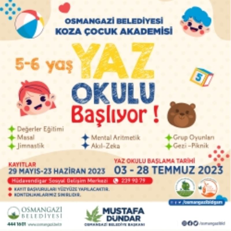 Koza Çocuk Akademi’de Kayıtlar Başladı