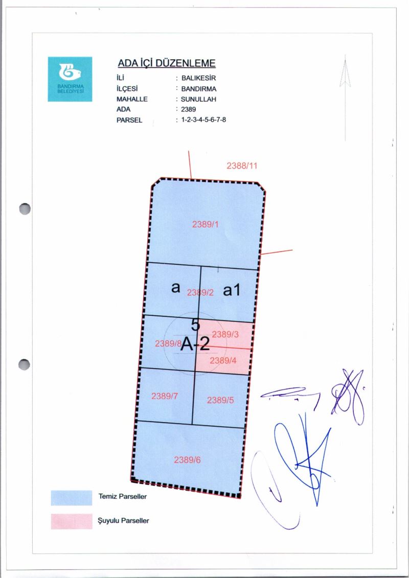 Sunullah Mah. 2389 Ada İçi Düzenlemesi