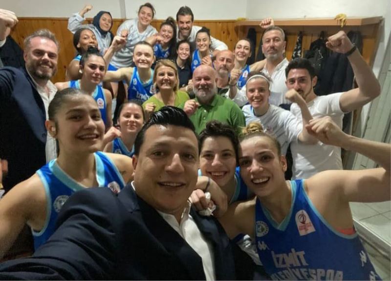 İZMİTLİ PERİLER SÜPER LİGE BİR ADIM DAHA YAKLAŞTI “65-61”