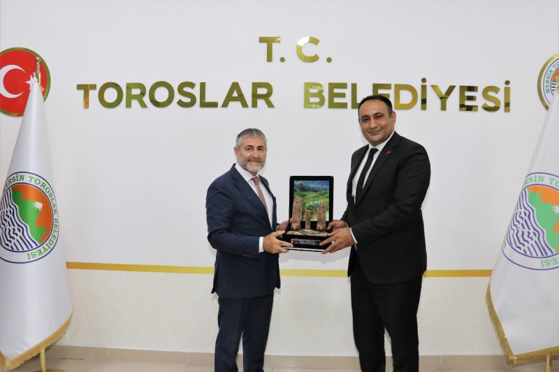 BAŞKAN YILMAZ, BAKAN NEBATİ’Yİ AĞIRLADI