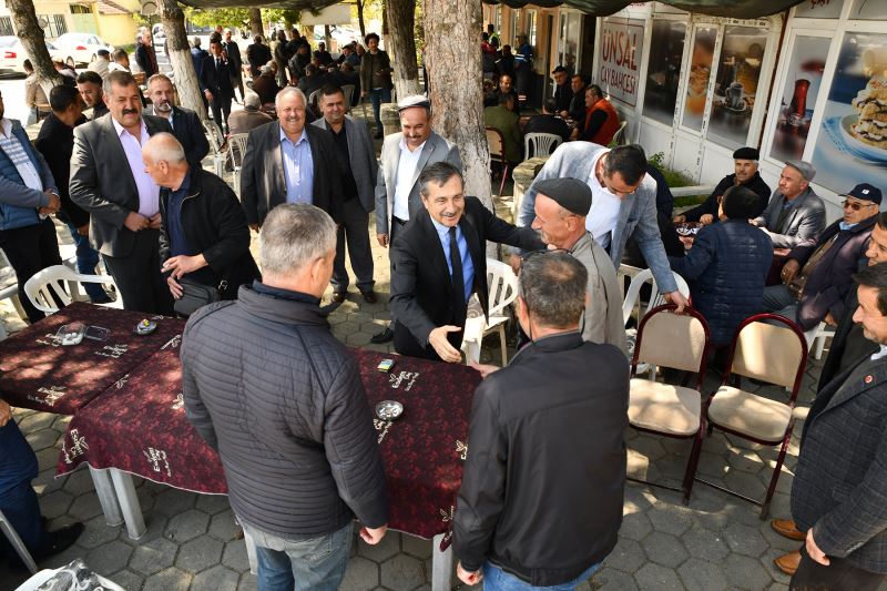 BAŞKAN ATAÇ YAĞMUR DUALARINA KATILDI