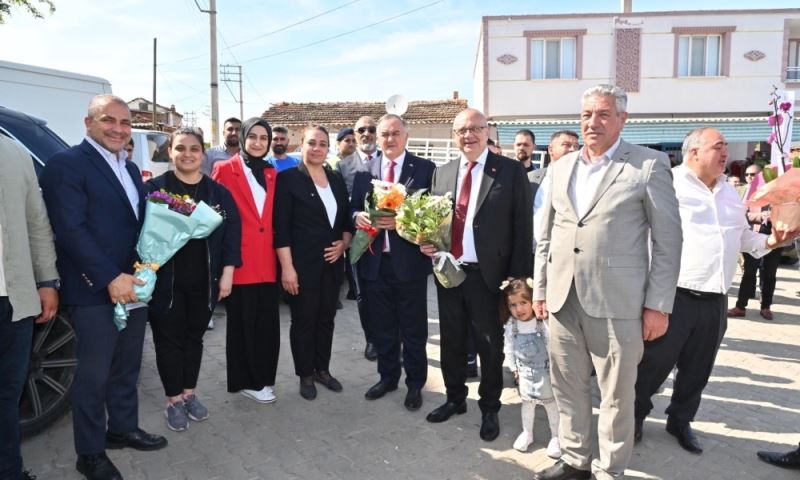 Başkan Ergün, Ozanca’ya Çıkarma Yaptı