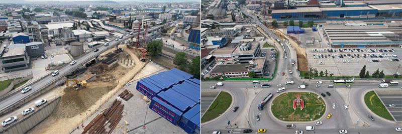 Darıca Osmangazi Köprüsü  için 97 adet fore kazık çakılıyor