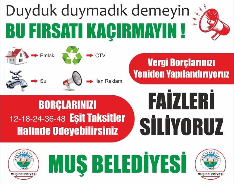 VERGİ AFFI İÇİN MÜRACAATLAR DEVAM EDİYOR.