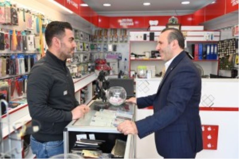 TUTUK’TAN, İSTANBUL CADDESİ ESNAFINA ÇAT KAPI ZİYARET