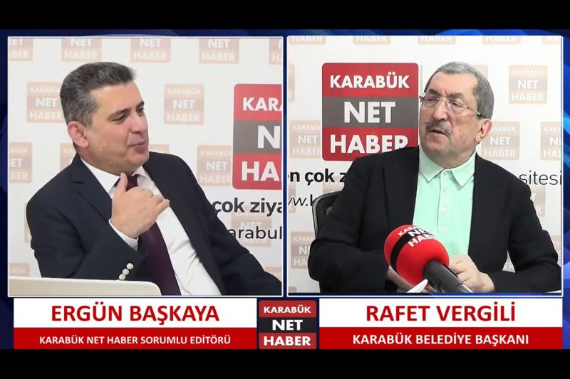 Başkan Vergili Karabük Net Haber Canlı Yayınına Katıldı