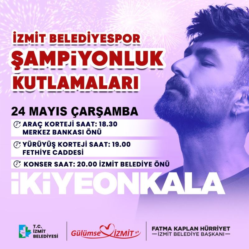 İZMİT SOKAKLARI PERİLERİN ŞAMPİYONLUK COŞKUSUYLA SALLANACAK