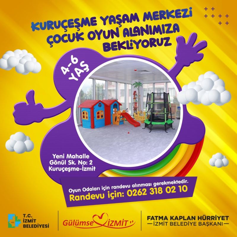 KURUÇEŞME YAŞAM MERKEZİ ÇOCUK OYUN ALANI HİZMET VERMEYE BAŞLIYOR