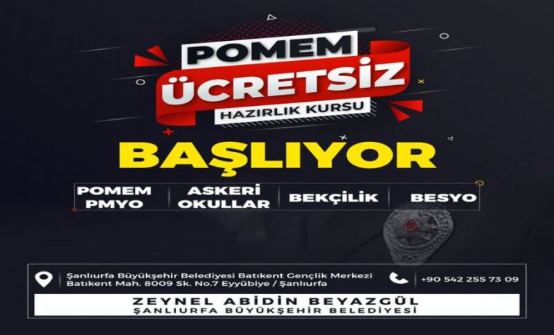 Büyükşehir’in Ücretsiz Pomem Ve Besyo Kursları Başlıyor