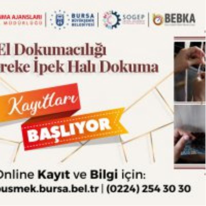 İpek halı ve kumaş el dokuma kursları başlıyor