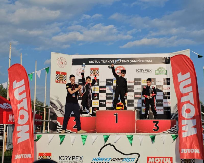 Büyükşehir’in minik karting sporcusundan gururlandıran başarı