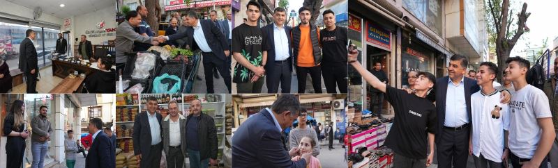BAŞKAN FADILOĞLU, ŞOFÖR ALİ CADDESİ ESNAFINI ZİYARET ETTİ