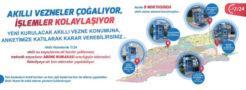 Yeni Akıllı Vezne Konumunu Belirlemek Üzere Anketimize Katılabilirsiniz…