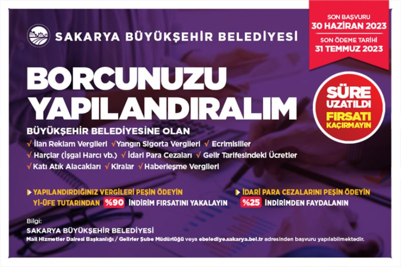 Yapılandırmalar için başvuru ve ödeme süreleri 1 ay daha uzatıldı