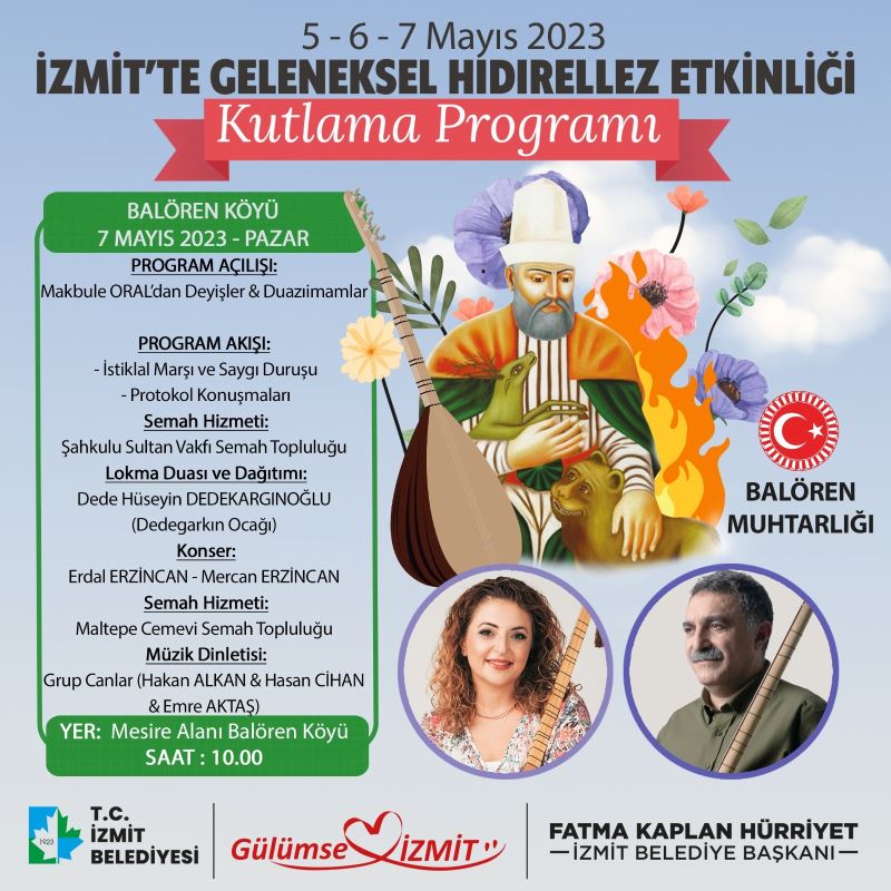 İZMİT BELEDİYESİ HIDIRELLEZ ŞENLİKLERİ İÇİN SERVİS KALDIRACAK