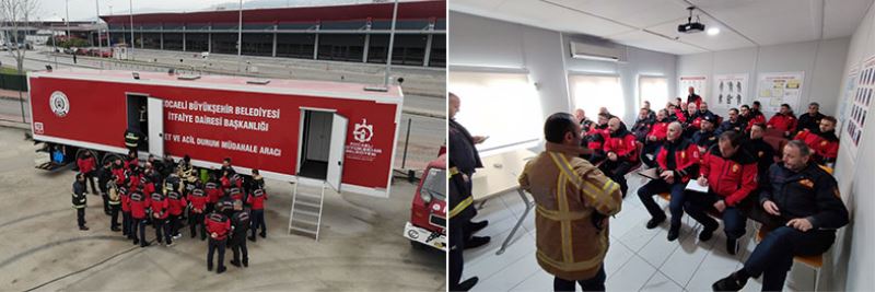 Büyükşehir İtfaiyesinden operatör eğitimi