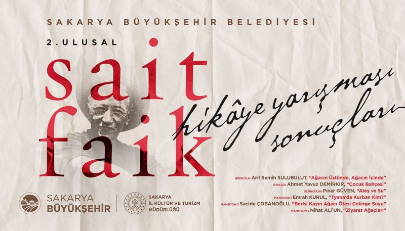 2. Ulusal Sait Faik Abasıyanık Hikaye Yarışması’nın sonuçları belli oldu