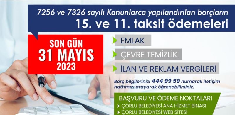 Yapılandırma Ödemelerinizi Unutmayın!