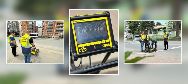 KARADENİZ’DE TEK OLAN JEORADAR SİSTEMİ İLE ÇALIŞMALAR HIZLANIYOR, YERALTININ RÖNTGENİ ÇEKİLİYOR