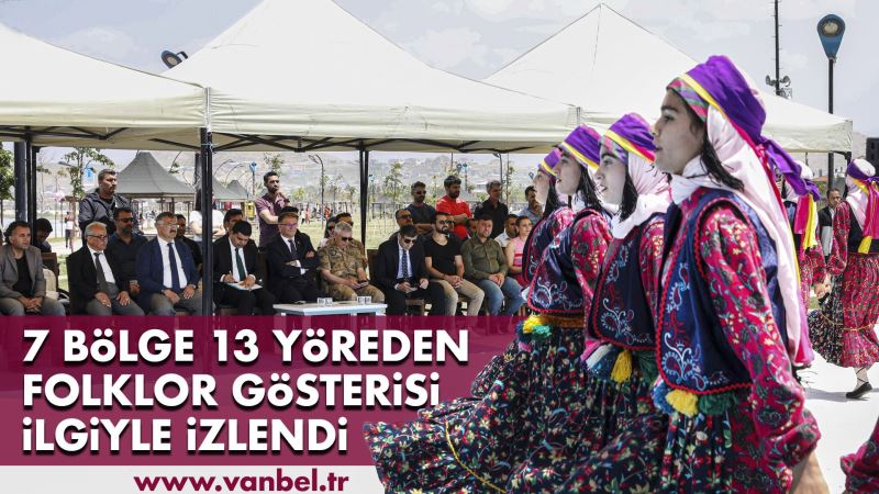 OKULLARIMIZIN 7 BÖLGE 13 YÖREDEN FOLKLOR GÖSTERİSİ İLGİYLE İZLENDİ