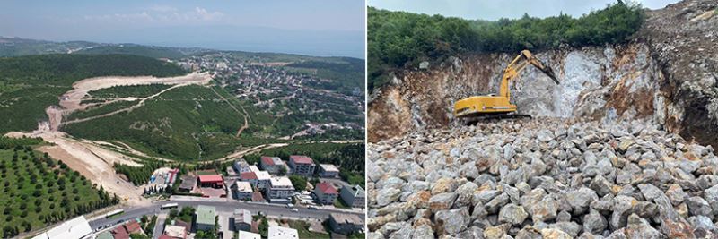 Dilovası Devlet Hastanesi bağlantı yolu ilerliyor
