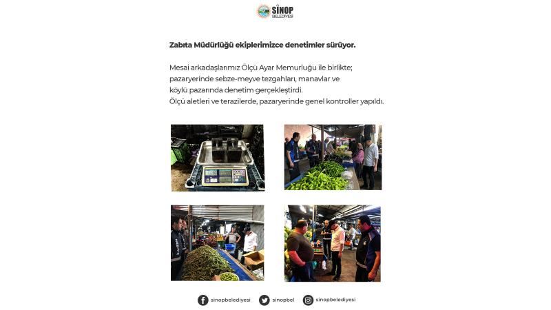 ZABITA MÜDÜRLÜĞÜ EKİPLERİMİZCE DENETİMLER SÜRÜYOR