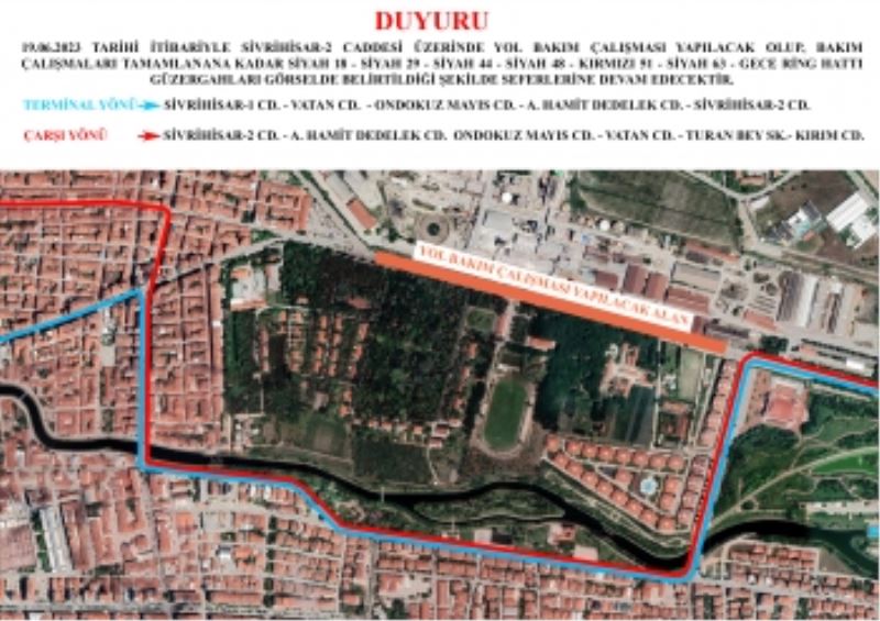 SİVRİHİSAR-2 CADDESİNDE  YOL ÇALIŞMASI BAŞLIYOR