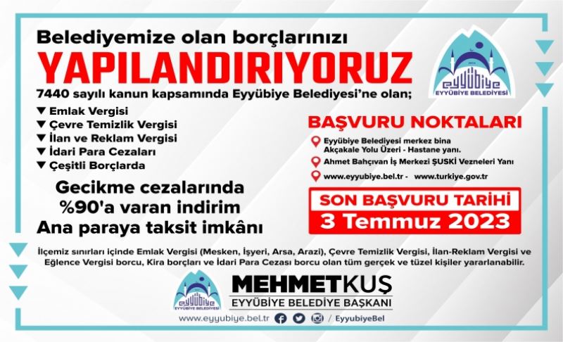 Borçtan Kurtulma Fırsatı 3 Temmuz’a Kadar Devam Ediyor