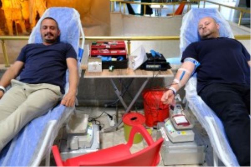 Belediyemiz personelinden kan bağışına destek