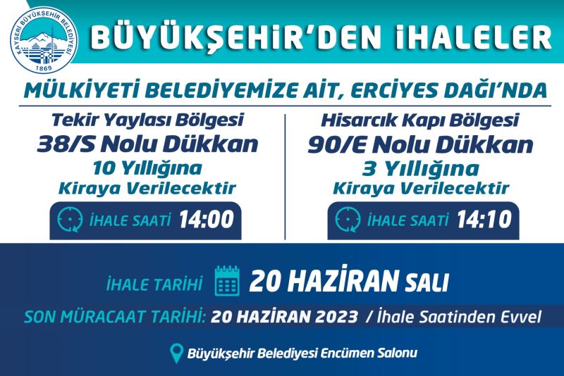 Büyükşehir’den İhaleler