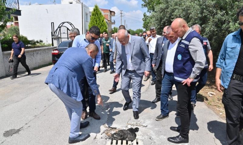 Başkan Ergün Selin Etkilediği Hacıishak Mahallesi’nde İncelemelerde Bulundu