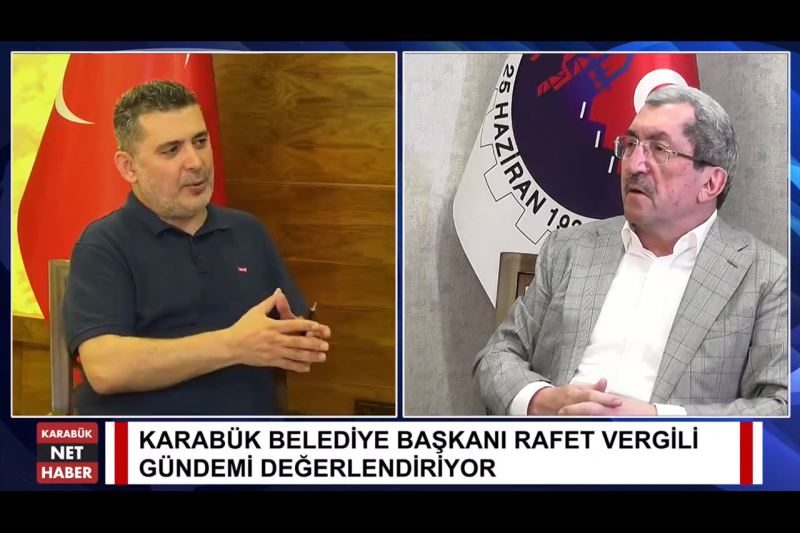 Başkan Vergili Karabük Net Haber Canlı Yayınına Katıldı