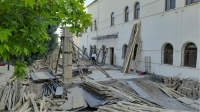 ŞEYH HÜSEYİN ÇAPAR TAZİYEEVİ GENİŞLETME ÇALIŞMASI İNŞAATI DEVAM EDİYOR