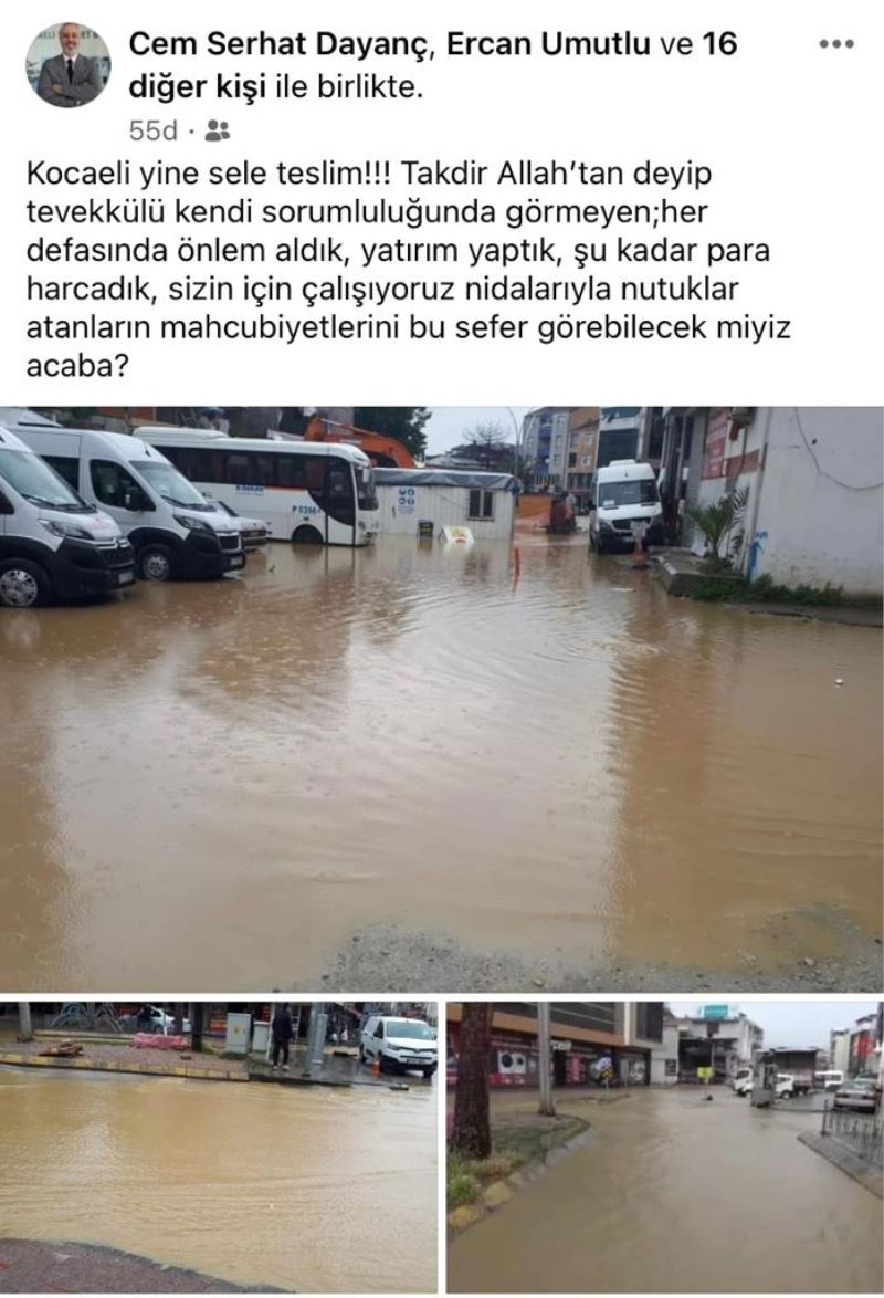 CEM SERHAT DAYANÇ, KENTTE YAŞANAN MAĞDURİYETİ DİLE GETİRDİ