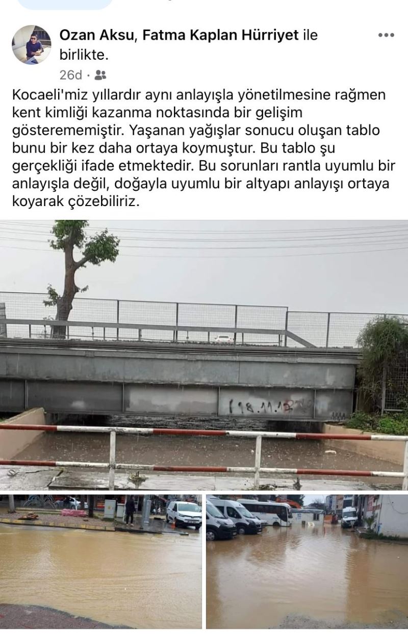 AKSU: SORUNLARI RANTLA DEĞİL, DOĞAYLA UYUMLU BİR ALTYAPI ANLAYIŞIYLA ÇÖZEBİLİRİZ