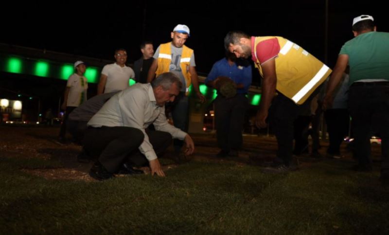 Başkan Beyazgül Abide Kavşağındaki Çalışmaları Yerinde İnceledi