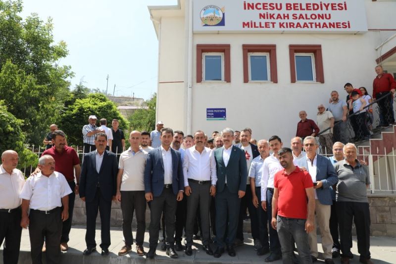 AK Parti Kayseri Milletvekili Sn. Şaban Çopuroğlu, Belediye Başkanımız Av. Mustafa İlmek, AK Parti İlçe Başkanımız Sn. Hamit Korkmaz