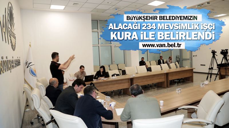 BÜYÜKŞEHİR BELEDİYESİ’NİN ALACAĞI 234 MEVSİMLİK İŞÇİ KURA İLE BELİRLENDİ