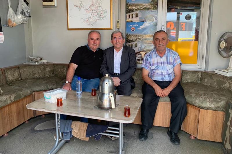 Başkan Vergili Emniyet Taksi Durağı Esnaflarıyla Bayramlaştı