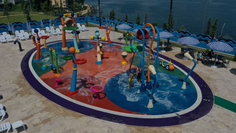 Çift kaydıraklı Aquapark hizmete girdi